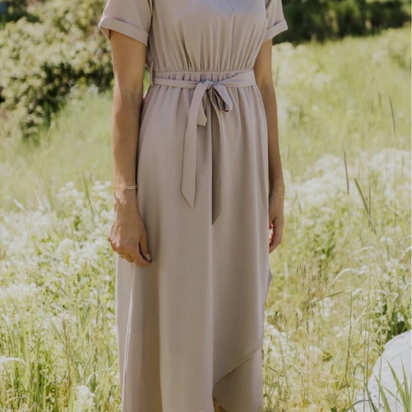 Roolee Dresses & Skirts - Cute Roolee Bridesmaid Dress- wrap maxi dress with elastic waist and working tie